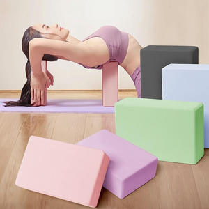 Nhiều Màu Thân Thiện Với Môi Không Thấm Nước Không Trượt Yoga Khối Bọt Gạch Biểu Tượng Tùy Chỉnh Mật Độ Cao EVA Cho Tập Thể Dục Pilates Yoga - Product Image 6