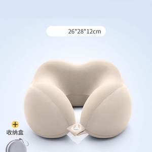 Pabrik grosir kustom dengan Logo ortopedi Stowable portabel busa memori leher perjalanan bantal - Product Image 4