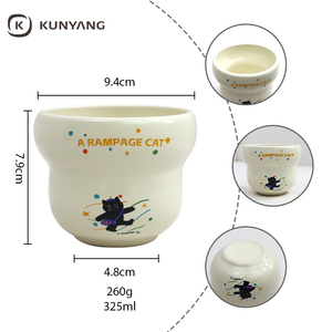 Dễ thương phim hoạt hình tùy chỉnh gốm rộng cốc mô hình động vật màu sắc cá nhân cốc sữa gốm cốc cà phê cho món quà/Bên/nhà - Product Image 3