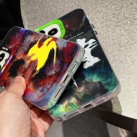 Coque de téléphone en carton Luffy Zoro pour iPhone 15 Pro Max 14 P avec impression UV forte et brillante