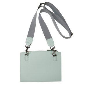 2 in 1 Minimalist Mint Green Nylon Laptop <b>Backpack</b> with Zipper Closure and Shoulder <b>Straps</b> Cross body bag - Product Image 6