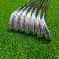 Ensemble de fers de golf en fer doux pressé à chaud, lame compacte, acier graphite, shaft rigide, droitier, pour homme, portable, étanche, écologique
