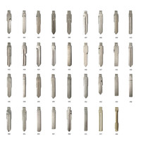 175 pcs/lot ensemble de lames de clé de voiture en métal vierge non coupé avec une boîte pour télécommande JMD VVDI KEYDIY KD