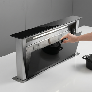<span class=keywords><strong>Hotte</strong></span> <span class=keywords><strong>aspirante</strong></span> de cuisine électrique ultra-silencieuse de 60 cm en acier inoxydable à aspiration descendante pour usage hôtelier et domestique - Product Image 2