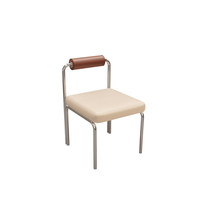 Tabouret à dossier long style bois pour café, pâtisserie, style INS simple, table de restaurant commercial