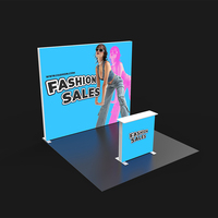 Stand d'éclairage portable en profilé aluminium 120 mm |   Système d'affichage modulaire pour exposition, comptoir |   Stand d'exposition personnalisé |   4Monster