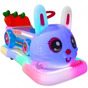 Voiture tamponneuse électrique pour enfants, modèle lapin mignon, en fibre de verre, avec batterie rechargeable, 250W 24V 12A, pour intérieur/extérieur, en cuivre de petite taille - Product Image 3