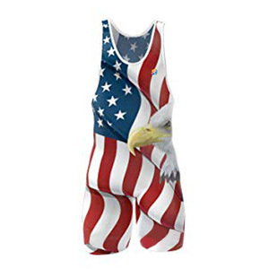 Custom Full Sublimation Flag Design Training <b>Singlets</b> - Product Image 1