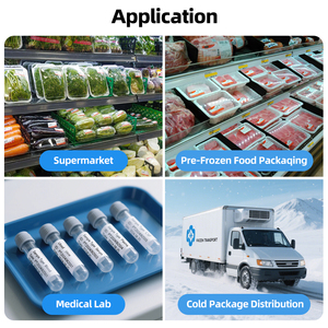 Deep <b>Freezer</b> Labels -40°C Permanent Adhesive for Frozen Food Meat Seafood Packaging - Product Image 6