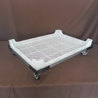 Bac de congélation perforé en plastique recyclable, panier empilable en maille fait main pour la conservation des fruits de mer et des produits aquatiques congelés