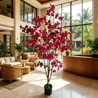 Rangkaian Bunga Pernikahan Laris Manis, Pohon Bougainvillea Buatan, Bunga Palsu untuk Dekorasi Dalam & Luar Ruangan, Hotel, Rumah, Hadiah Natal