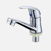 Robinet de lavabo en alliage de cuivre pour installation monotrou, robinet de comptoir en alliage