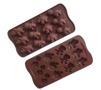 Silikon-Dinosaurier-Backform für Kuchen, Schokolade und Kekse, Eiswürfelform, Stapelbar und Leichtgewichtig