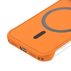 Coque de téléphone portable magnétique sans fil ultra-fine sans cadre en PC couleur <span class=keywords><strong>orange</strong></span> pour iPhone 17 Pro Max 18 16 15 14 13 Air - Product Image 6