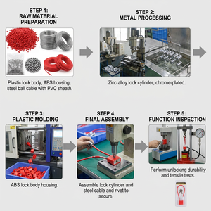 Cilindro <span class=keywords><strong>di</strong></span> <span class=keywords><strong>Sicurezza</strong></span> YH1650 con Chiave a Cavo <span class=keywords><strong>per</strong></span> Cassaforti e Armadietti - Product Image 6