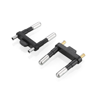 巴西<span class=keywords><strong>2</strong></span>针电源插头插芯铜头铝尾插头框架/欧式插头内框 - Product Image 1