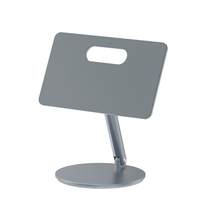 Support de tablette pliable réglable en alliage d'aluminium magnétique HYDUODUO avec rotation à 360° et forte aspiration pour iPad Series Gris