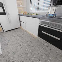 Carrelage gris antidérapant de style vintage 600x600 pour salons et salles à manger |   Carrelage de sol 800x800