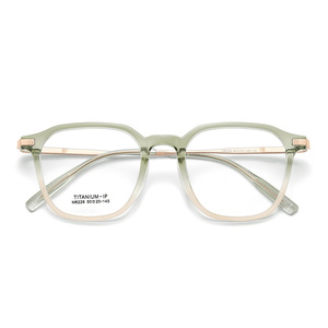 Montura de Gafas Rectangulares de Titanio M8228 50-20-145, Ligeras, Montura Completa, Unisex, Lentes Acrílicas, Origen Danyang - Product Image 1