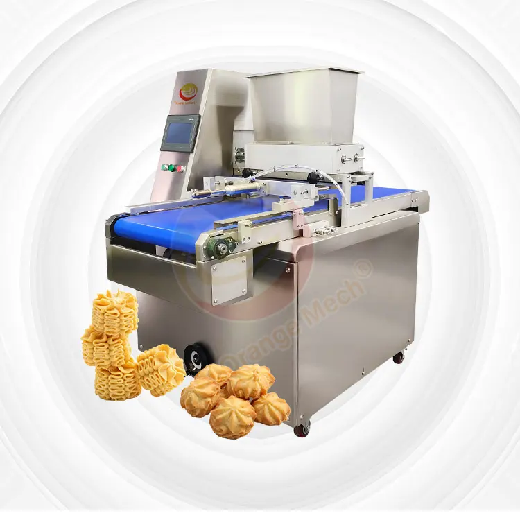 Auto extrusion and Wire Cutter Semi Meringue Cookie Dough Cut Small Biscuit Make Machine Price