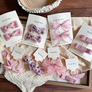 กิ๊บติดผมโบว์สีชมพูสไต<span class=keywords><strong>ล</strong></span>์เกาหลีน่ารักสำหรับเด็กผู้หญิง 2 ชิ้น กิ๊บติดผมโบว์ทำมือแบบหวานๆ สำหรับเด็ก ของขวัญเครื่องประดับผม - Product Image 6