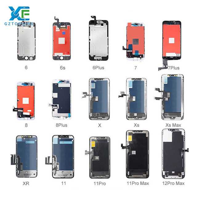 Mobile Phone Lcd for iphone 5g 6g 7 Plus 8 8G X Xr Xs 11 12 13 Pro Max Mobile Phone Original OLED Display Touch Screen LCD