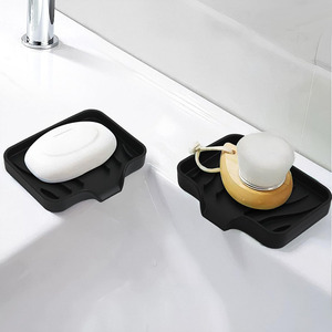 Support à savon en silicone durable et plateau de drainage en cascade pour savon, porte-savon en céramique pour <span class=keywords><strong>baignoire</strong></span>, tapis de drainage, tapis de <span class=keywords><strong>robinet</strong></span> en silicone - Product Image 4