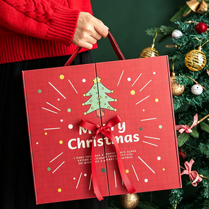 Cajas de Regalo Magnéticas de Doble Puerta con Laminación Mate, Ecológicas, Reutilizables, con Logotipo Personalizado de Lujo de Alta Gama, para Adviento Navideño - Product Image 4
