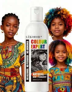 Coloration capillaire semi-permanente Lekoror, vert foncé, couleur de cheveux extravagante - Product Image 3