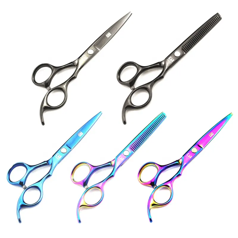low cost barber equipment colorful professional barber scissors hairdressing for salon