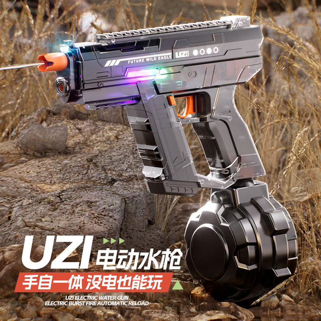 Three Function Scorpion UZI Electric Water Gun Toy Automatic Water Gunner Toy High Pressure Squirt Guns Adults Boys Children