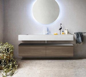Mobile Bagno Moderno Personalizzato con Lavabo a Parete per Arredamento Bagno Casa e Uso Commerciale - Product Image 1