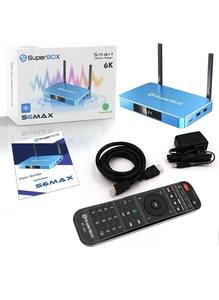 Super Box S6 Max 2025, 6K UltraHD, commande vocale sans frais mensuels - Product Image 1