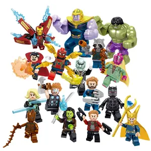 Супергерои Мини-экшн-персонаж пластиковый строительный блок совместимый набор кирпичных игрушек