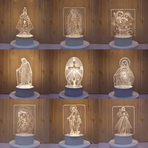 3D Illusion lamparas Kid của phòng trang trí nội thất ánh sáng ban đêm Acrylic bảng bàn cơ sở LED Đèn - Product Image 3