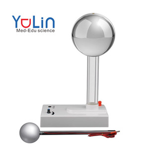 Démonstration de physique : Générateur électrostatique <span class=keywords><strong>Van</strong></span> der <span class=keywords><strong>Graaf</strong></span>, pointe de décharge, fleurs volantes, charge pour l'école, haute qualité - Product Image 1
