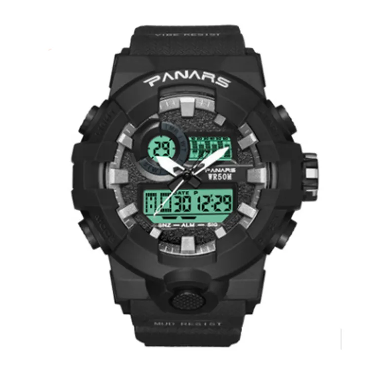 on sale skmei style PANARS 8129 big mens g shock watches big wrist reloj digital men dual time watches