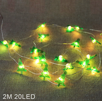 Guirlandes lumineuses de Noël en fil de cuivre LED, indice de protection IP44, 3V, étanches, Père Noël, bonhomme de neige, arbre, cerf, étoile, flocon de neige, décoration de chambre