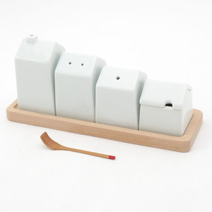 2026 di vendita calda barattolo di <span class=keywords><strong>spezie</strong></span> <span class=keywords><strong>casa</strong></span> a forma di contenitore di <span class=keywords><strong>spezie</strong></span> set motivo della città porcellana <span class=keywords><strong>porta</strong></span> condimenti da città 4 pezzi set di paesaggio urbano - Product Image 3