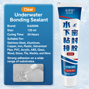 Colle adhésive transparente pour joints sous-marins, anti-<span class=keywords><strong>fuite</strong></span> pour la réparation d'aquariums et de piscines - Product Image 2