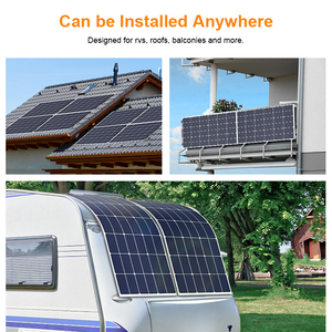Flexibele zonnepanelen voor huisdierenhuisjes, campers, ventilatoren, led-verlichting, camera's, tuinomheining, dakopladen. - Product Image 3