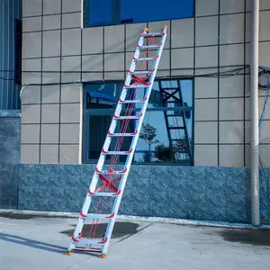 2023 Aluminium Telescopische Rechte Ladder Verdikking Engineering Huishoudelijke Trappen