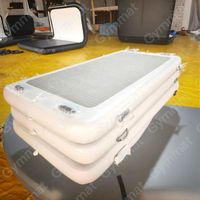 Tapis de méditation aquatique gonflable le plus vendu, plateforme flottante de yoga pour jardin, piscine et studio de yoga