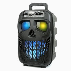 Haut-parleur portable sans fil pour fête en plein air de 8 pouces 10W RGB avec batterie au lithium, télécommande USB, microphone sans fil, cadeau - Product Image 1