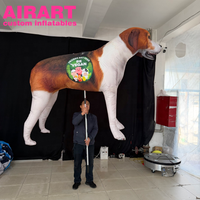 Marionnette gonflable personnalisée pour chien pour événement festif