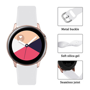 Bracelet en silicone de remplacement souple, durable et étanche de qualité supérieure 20/22mm pour Gear <span class=keywords><strong>S3</strong></span> <span class=keywords><strong>Frontier</strong></span> <span class=keywords><strong>Galaxy</strong></span> Watch 3 46mm/42mm/Active 2 - Product Image 6