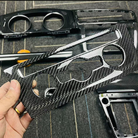 Kit de Molduras Interiores de Fibra de Carbono de Alta Calidad para Volkswagen Golf MK7
