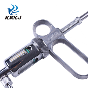 Jarum suntik KD111A 10 ml, peralatan dokter hewan pelat krom bahan kuningan, jarum suntik berkelanjutan vaksin babi untuk hewan - Product Image 3
