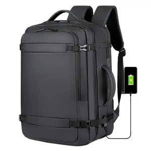 Mochila deportiva informal impermeable de moda para hombre de fabricante personalizado, mochila USB para viajes escolares, uso comercial, otra mochila para ordenador portátil