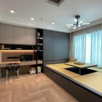 Meubles de chambre à coucher intelligents intégrés au tatami, poste de travail escamotable, armoires de rangement anti-poussière pour les petits salons urbains